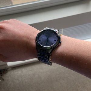 Navy Michael Kors Watch
